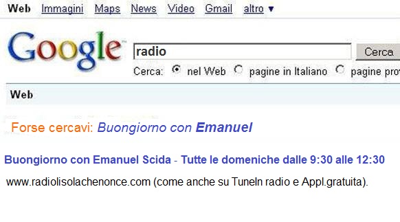 Buongiorno con Emanuel su Google