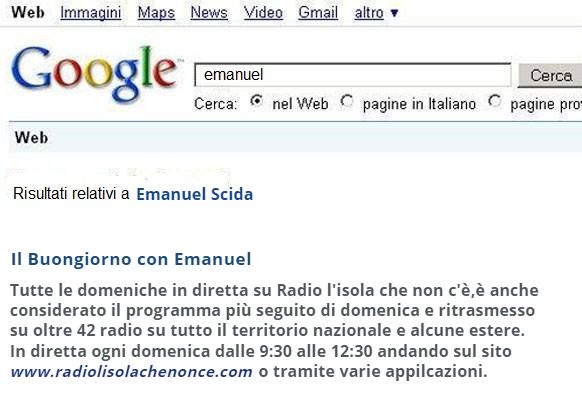 RICERCA GOOGLE